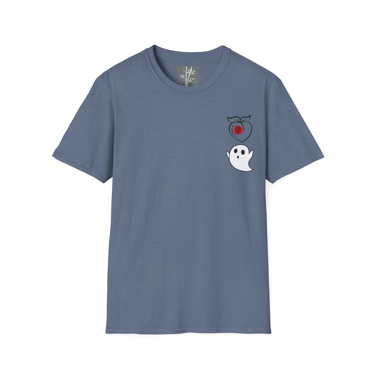 Butt Ghost Graphic T-Shirt Over Heart