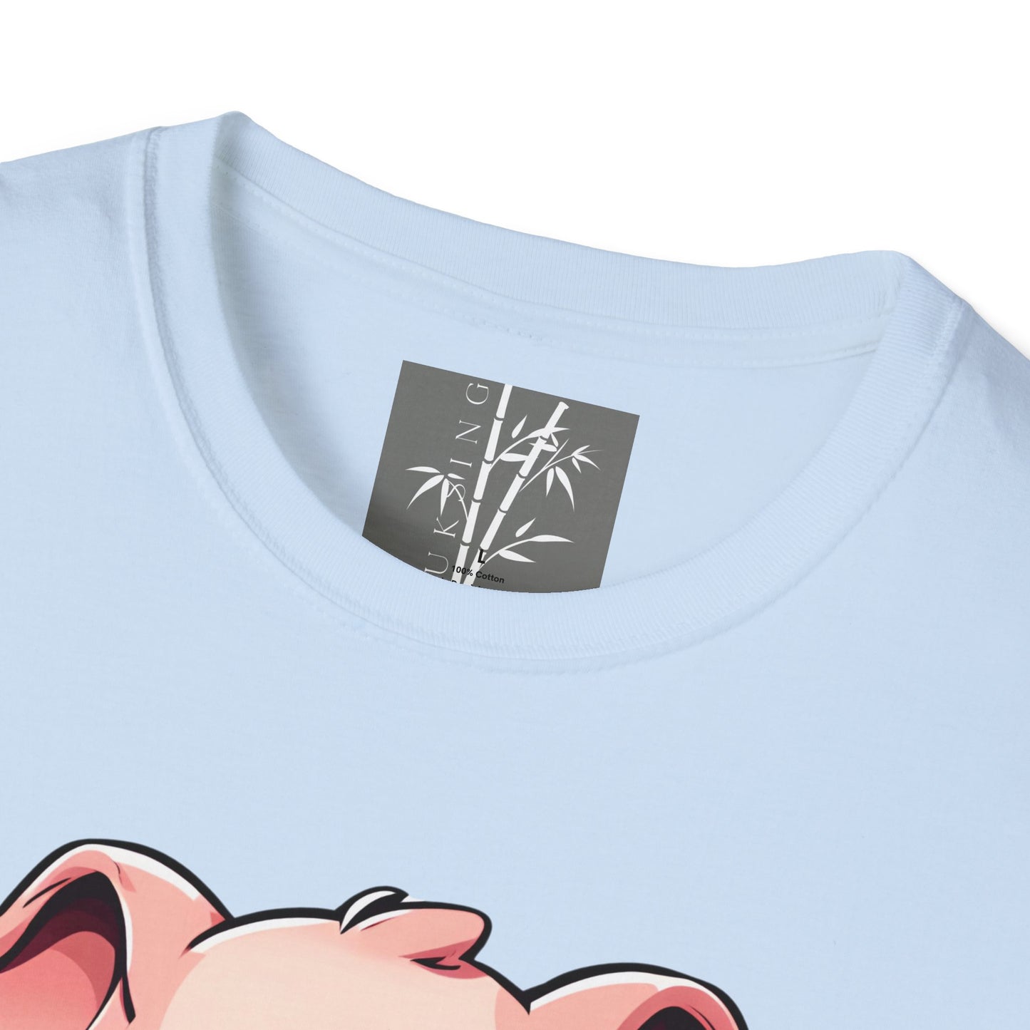 Fei Mui Piggy Graphic T-Shirt Black Text