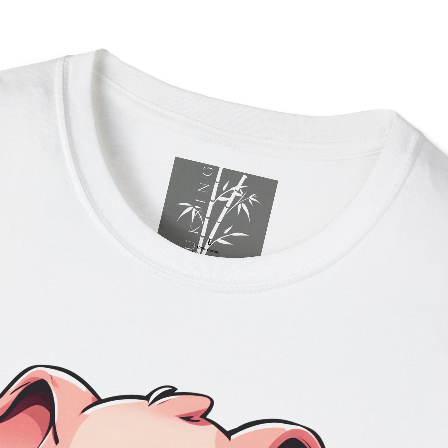Fei Mui Piggy Graphic T-Shirt Black Text